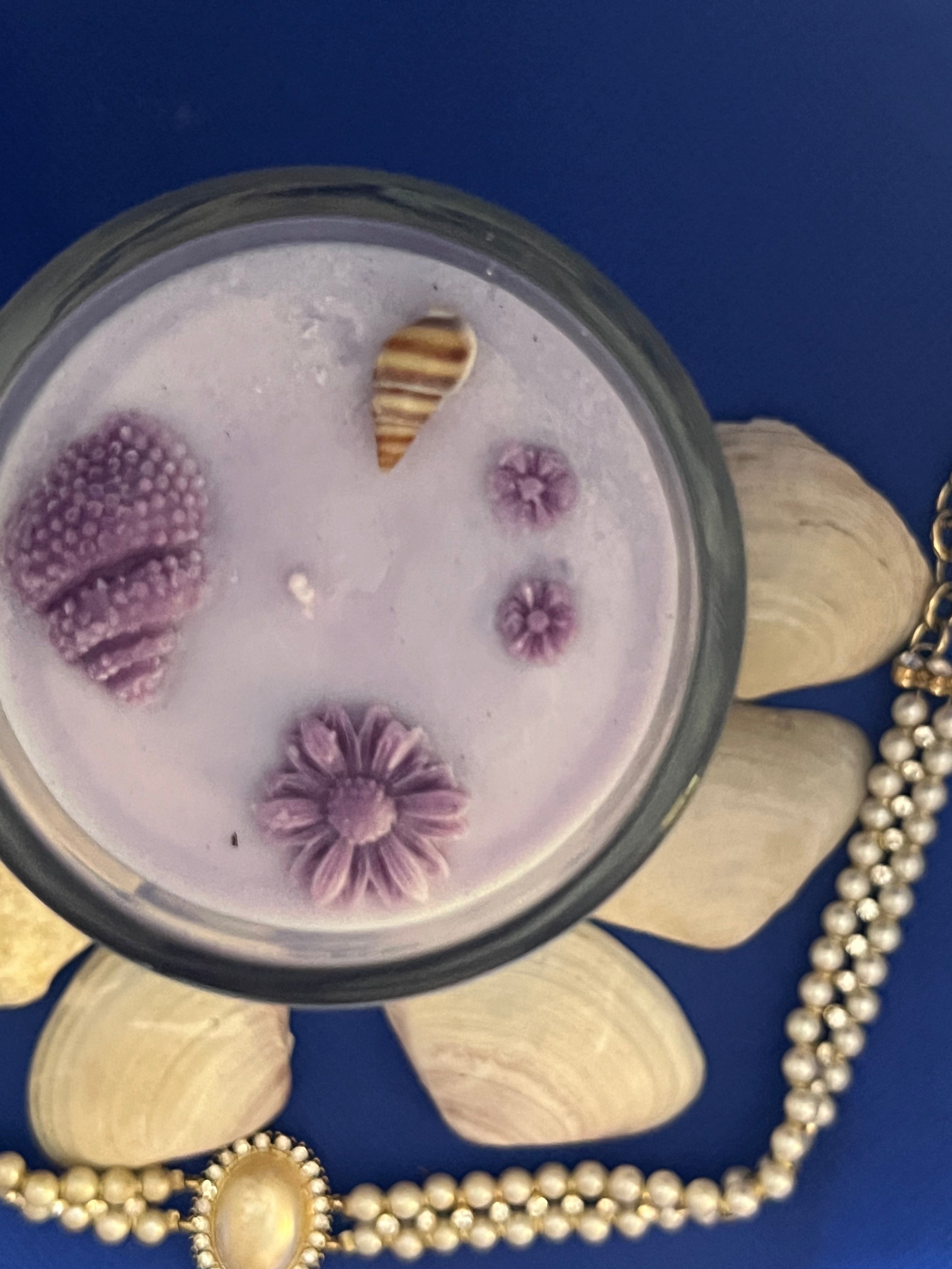 Purple Ocean Candle